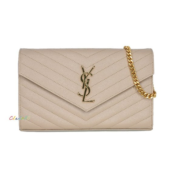 Saint Laurent Handbags - Saint Laurent Medium Monogram Envelope Wallet on Chain